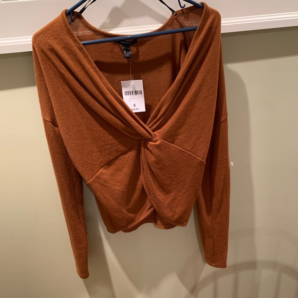 Long sleeve Wrap Blouse-NWT!